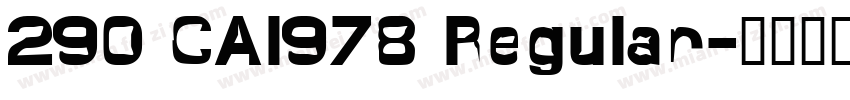 290 CAI978 Regular字体转换